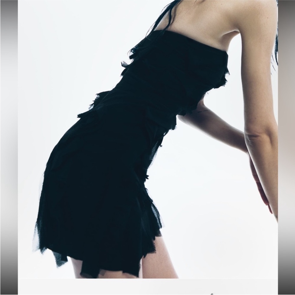 Zara Mini Ruffle Dress